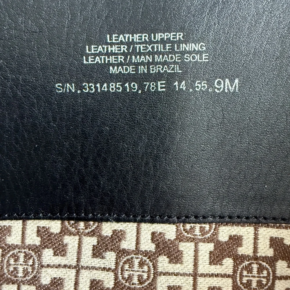 Tory Burch Black Leather Riding Boot‎ Size 9 M